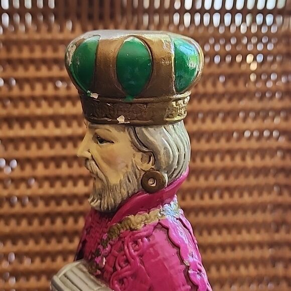 Vintage Paper Mache' 1 Of The Three Wise Men, King, Magi - Picture 7 of 17